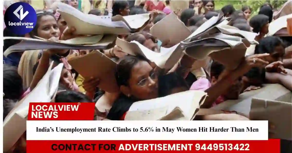 india-s-unemployment-rate-climbs-to-5-6-in-may-women-hit-harder-than-men